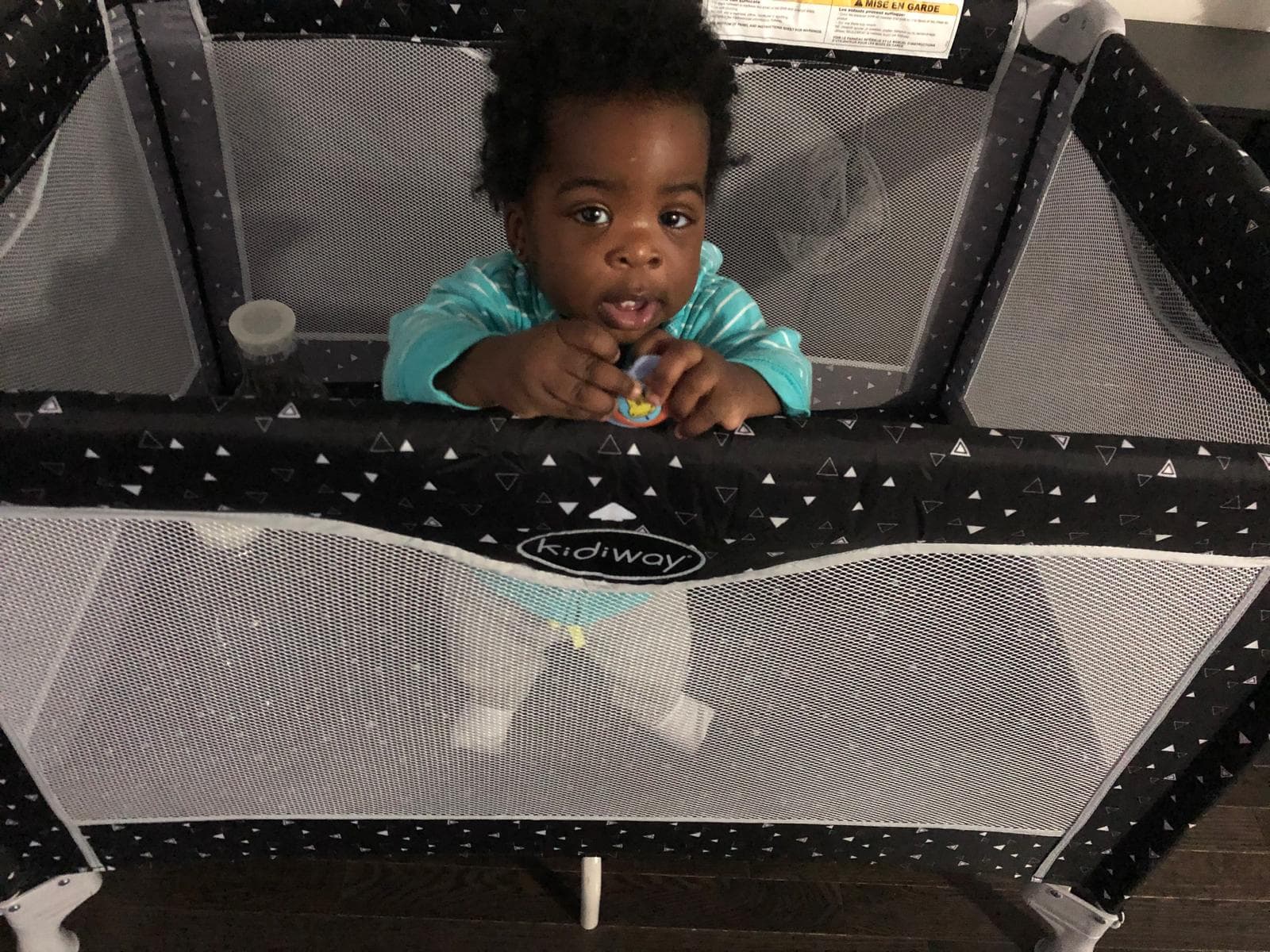 Kid in cradle