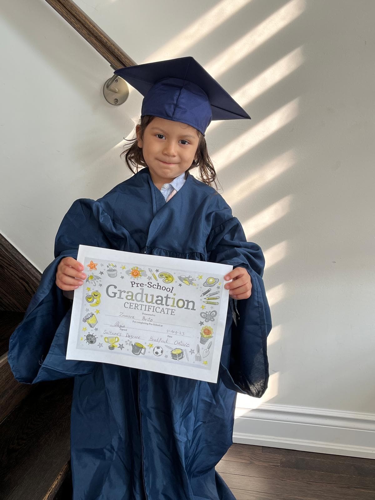 Old graduation picture of one of the kids